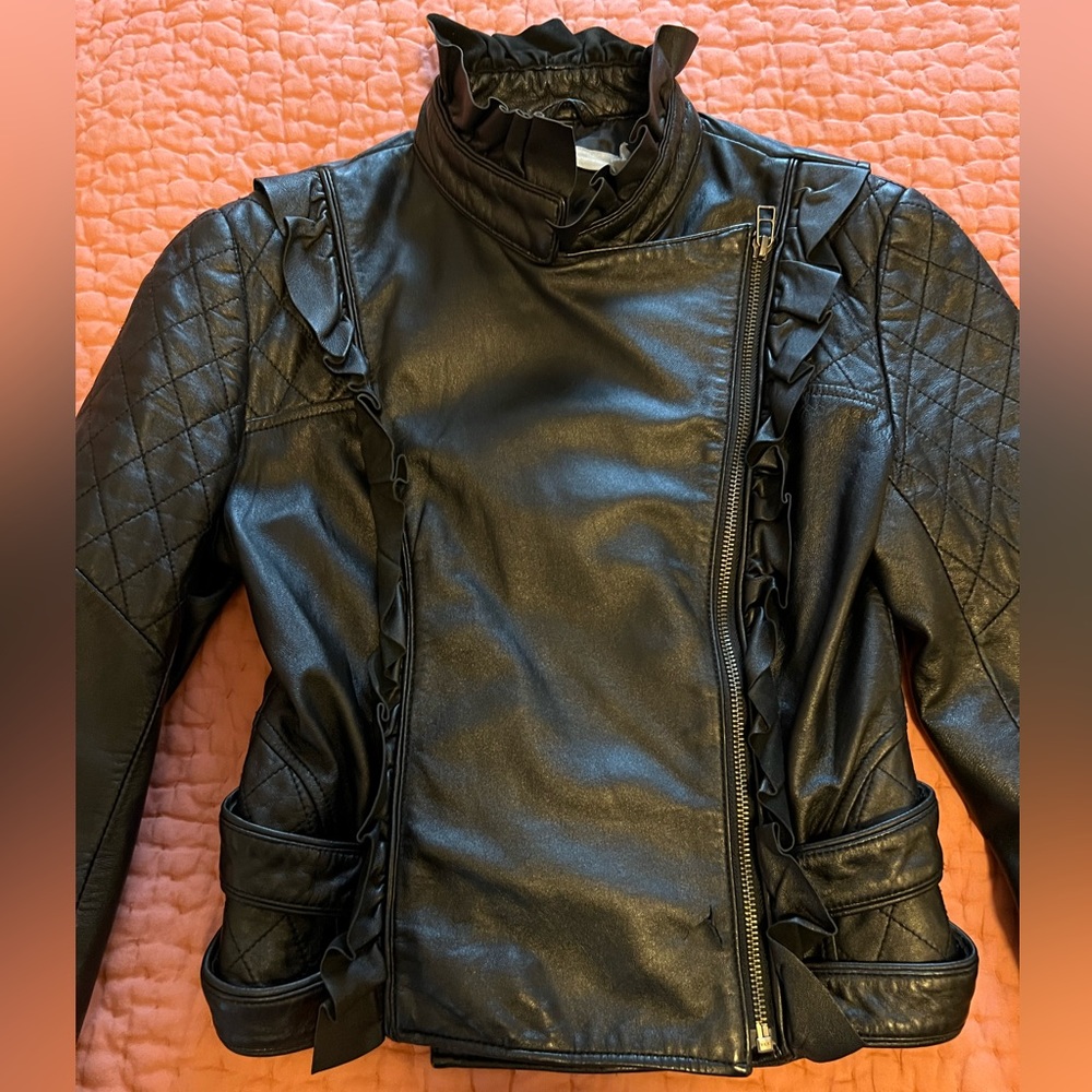 DALLIN CHASE LEATHER MOTO JACKET